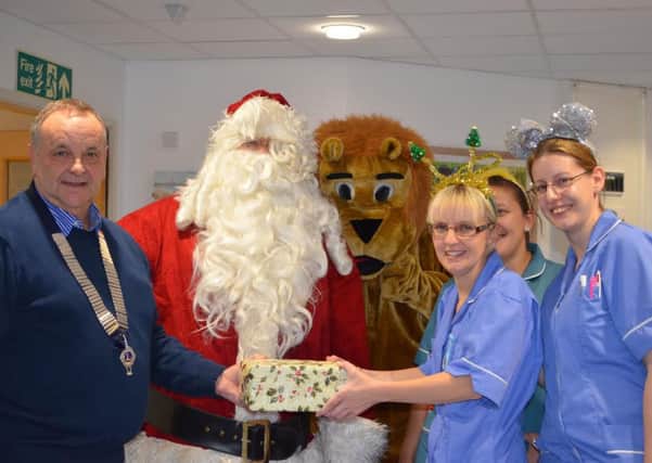 Santa visited Worthing Hospital on Christmas Day