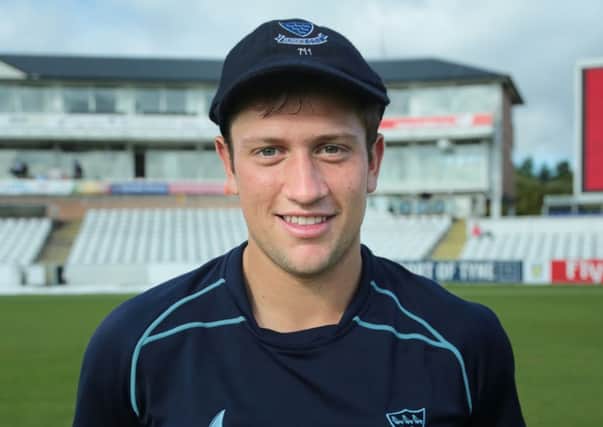 Harry Finch played for England under-19s in the UAE. Picture courtesy Sussex CCC