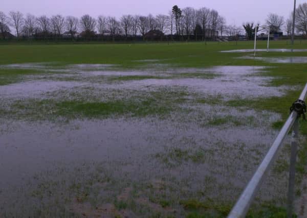 Pitches across Sussex were left unplayable by the downpours