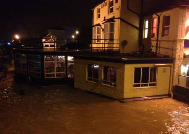 High tide at the Arun View, in Littlehampton, last night. PHOTO: Lee Harrison, deputy harbour master