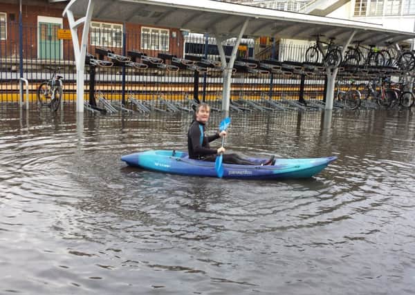 Horsham's Chris Barraclough enjoying a spot of gentle canoeing on Lake Bedford (submitted).