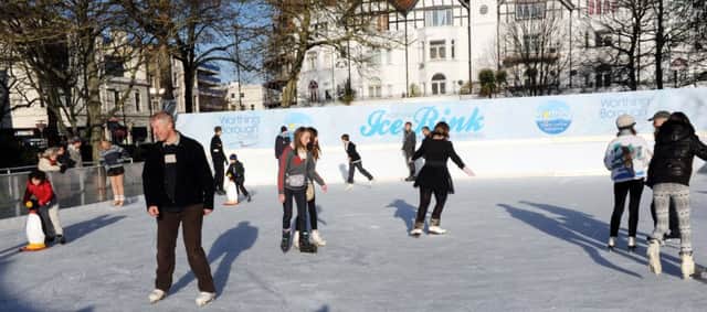 A previous version of the ice rink, in Steyne Gardens