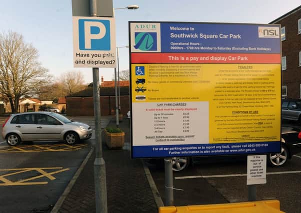 Southwick Square car park, one of the largest in the district S01690H14