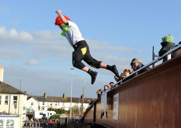 Scenes from last years Littlehampton leap