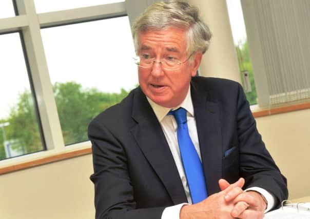 Business minister Michael Fallon will be in Shoreham on Thursday to talk to local businesses