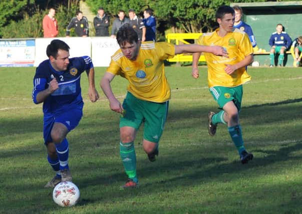 Action from Westfield's 2-0 win at home to Rustington on Saturday. Picture by Steve Hunnisett (fh02006e)