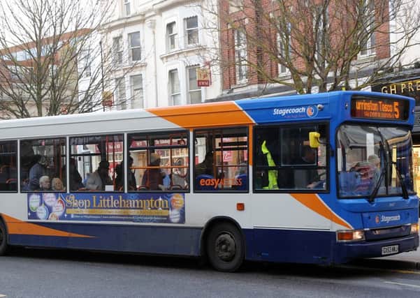W02743H14 A Stagecoach bus in Worthing town centre