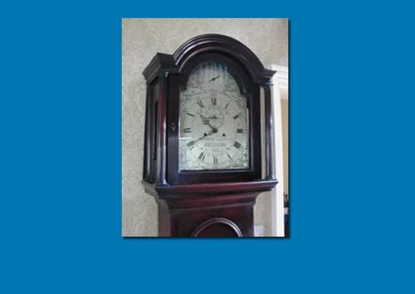 Stolen grandfather clock.