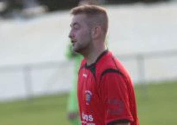 Andy Hales scored Rye United's goal in the 2-1 defeat at Crowborough Athletic