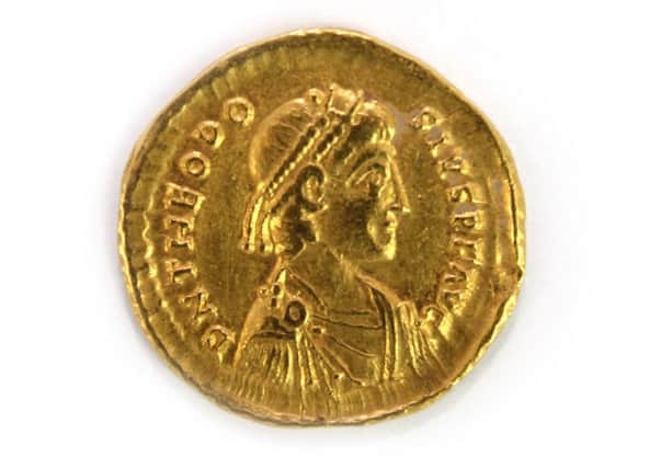 Bellmans - Lot 1558 - Roman Empire, Theodosius I (AD 379-395), gold Solidus