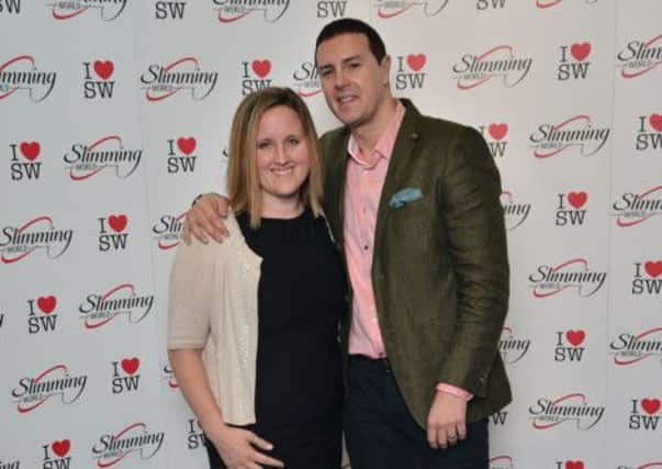 Kerry Strong with celebrity Paddy McGuinness