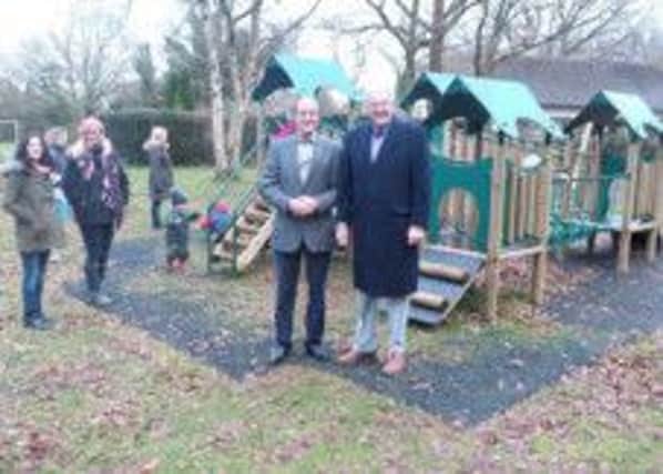 The official opening of Catsfield play area.