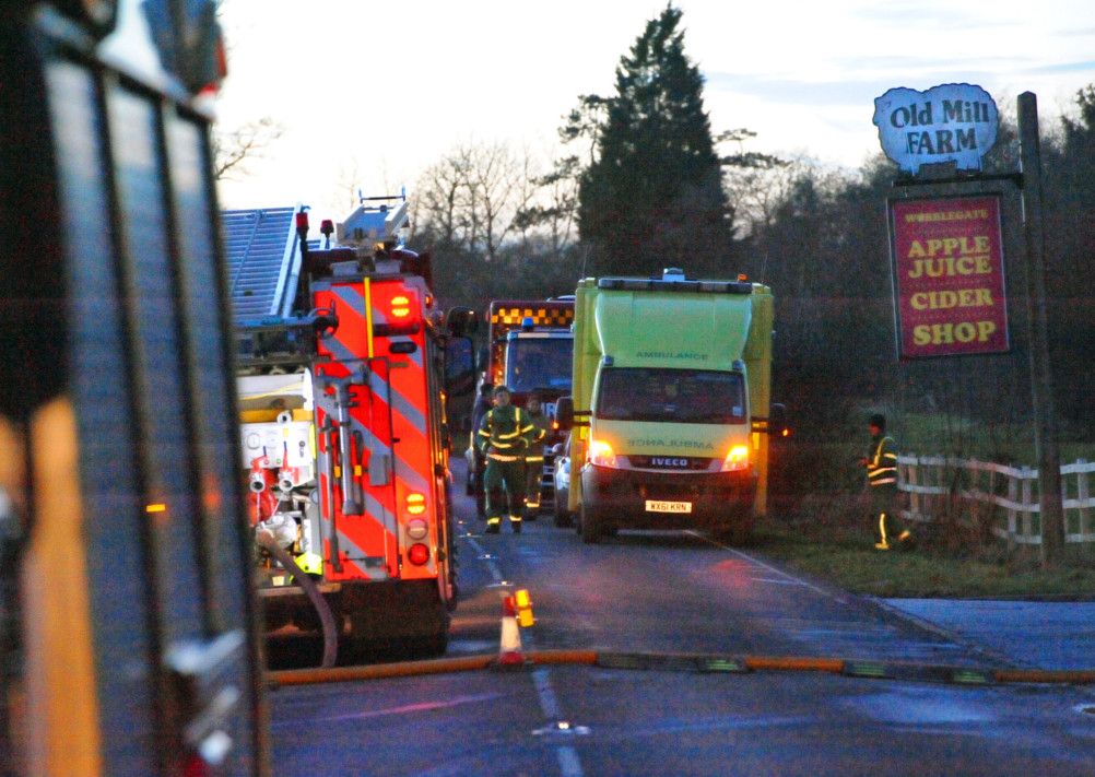 VIDEO UPDATE: ‘Major’ blaze destroys part of listed home between Bolney ...