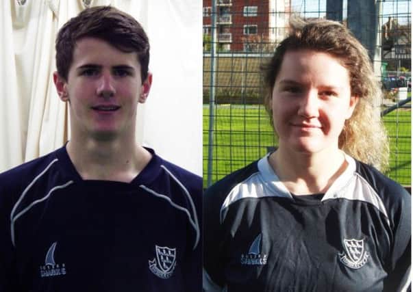 Sussex Academy intake 2014 - George Garton and Izzy Collis