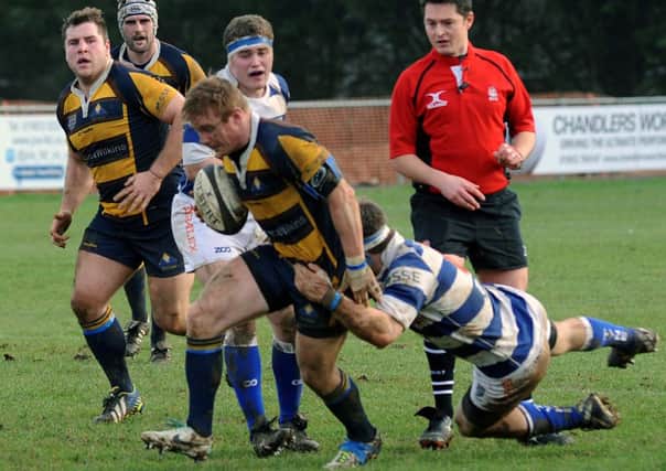 Action from Raiders' win over Tynedale