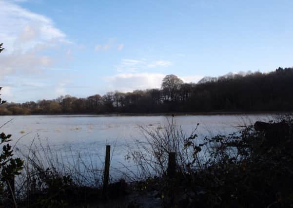 The Rother in flood at Coultershaw