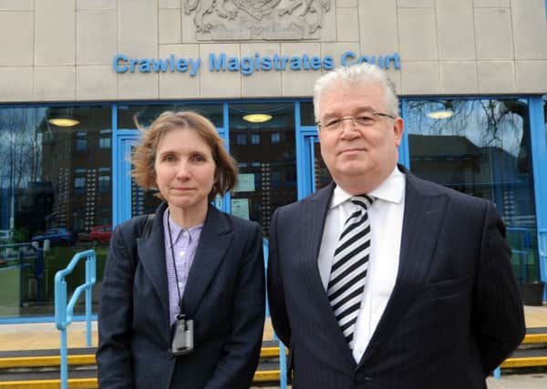 Debbie White and legal adviser Geoff White are among those against changes to legal aid  (Pic by Jon Rigby)
