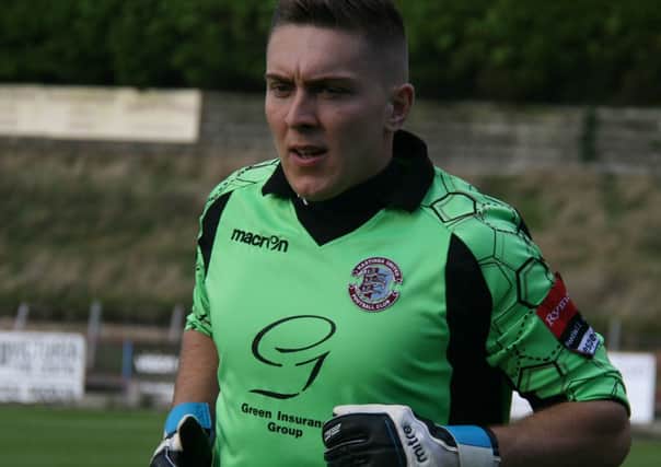 Josh Pelling was again in fine form in the Hastings United goal. Picture by Terry S. Blackman