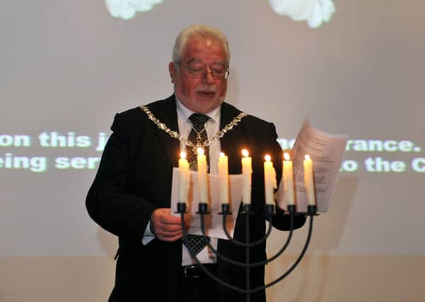 W04240H14   Holocaust Memorial Day at the Sir Robert Woodard Academy.