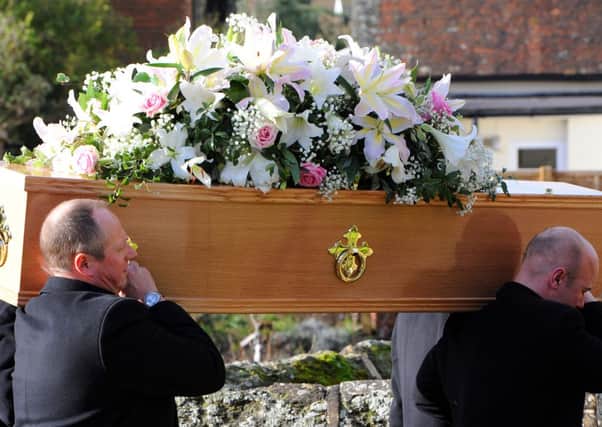 JPCT 270114 Funeral of Alexandra Bastedo at St St Mary's church, Storrington. Photo by Derek Martin
