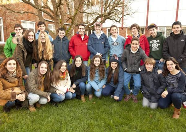 Spanish exchange students at Steyning Grammar School