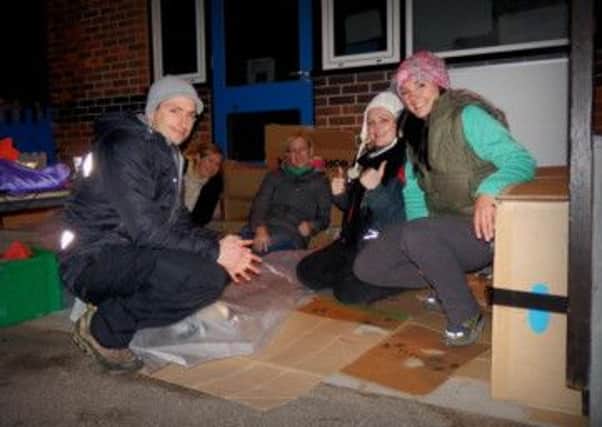 Fundraisers took part in WCHPs annual sleep-out on Saturday night