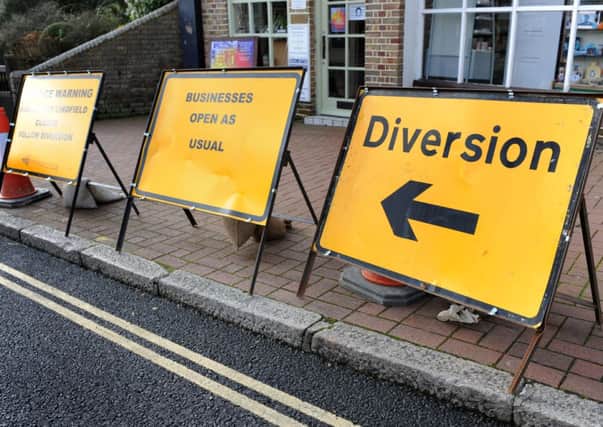 Signs in Lindfield High Street at junction of Lewes Road. Pic Steve Robards