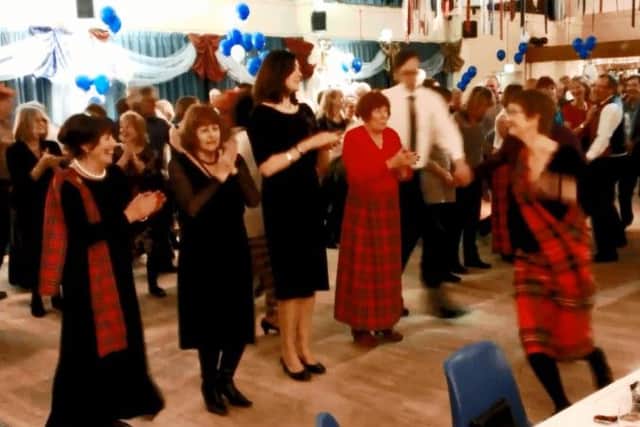 Guests dressed in tartan enjoyed the Burns Night dancing