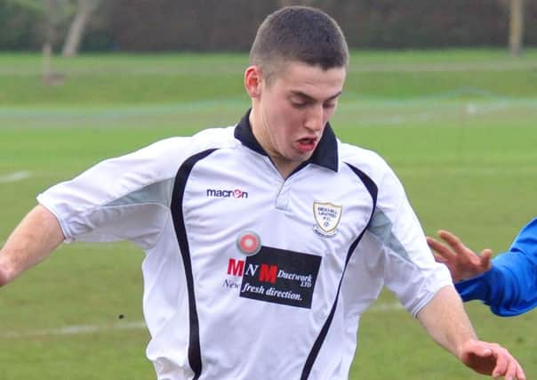 Jacob Shelton in action for Bexhill United earlier this month