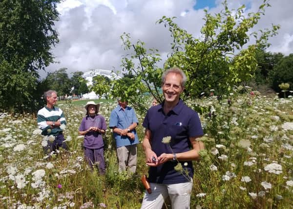 Richard Wooden takes a pruning workshop with volunteers in Oaklands Park Community Orchard, one of the success stories used as an example for Steyning