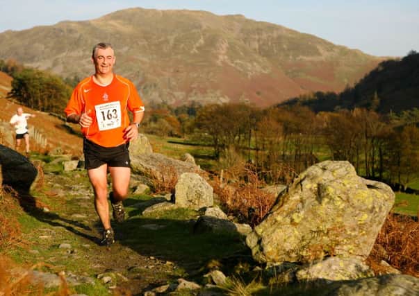 Simon Bennett from Ifold running in the Lake District