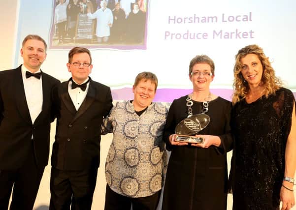 PJ Aldred, of Horsham Markets, takes home the Sussex Farmers' Market of the Year Award