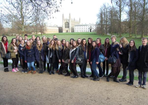 Downlands students in Hassocks visit Cambridge Universities