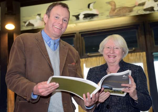 Nick Herbert with Margaret Paren, from the National Park Authority