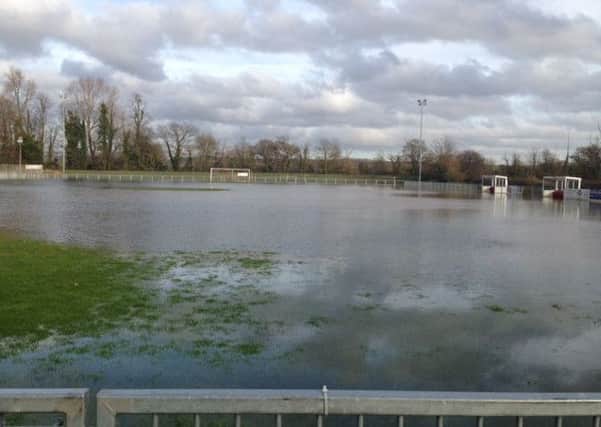 Arundel's Mill Road pitch pictured yesterday afternoon