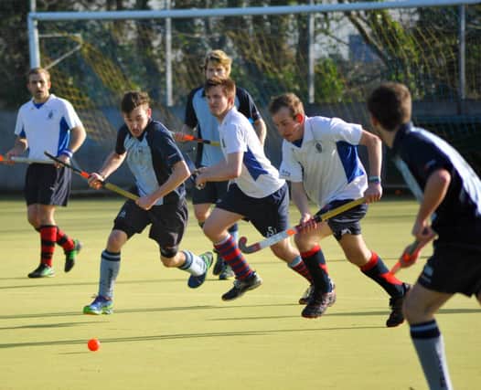 Action from South Saxons' victory over King's & Alleyn's. Picture by Steve Hunnisett (fh05013a)