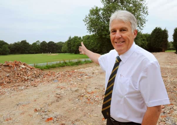 JPCT 020713 John Lines at Horsham Golf and Fitness club where the new Horsham football club is to be built. Photo by Derek Martin