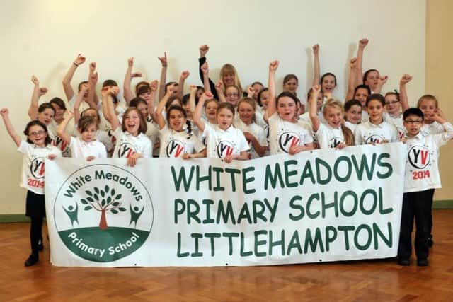 Talented singers from the White Meadows Primary School choir during their rehearsals                     L06075H14