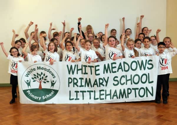 Talented singers from the White Meadows Primary School choir during their rehearsals                     L06075H14