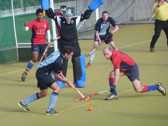 Action from the reverse fixture between South Saxons and Blackheath & OE earlier in the season. Picture by Simon Newstead