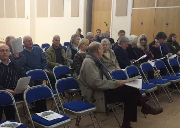 North Horsham Parish Council meeting to discuss alternative housing strategy (joshua Powling/Johnston Press)