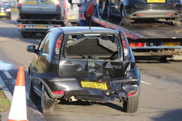 The smash caused severe delays and lenghty tailbacks