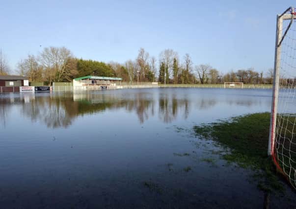 Arundel FC's Mill Road ground remains under water