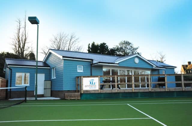 Thew new clubhouse at Amherst Lawn Tennis Club in Hastings