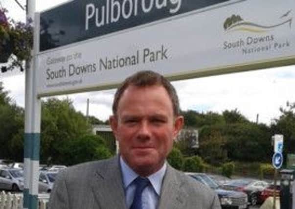 Nick Herbert MP at Pulborough railway station