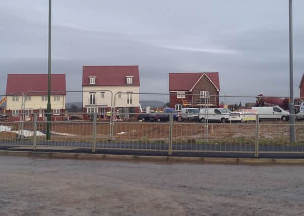The Courtwick development of 600 homes is being built on a flood plain