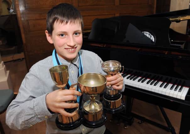 W06651H14  Sebastian Power, winner of the first three piano classes at the festival on Saturday