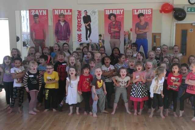 A One Direction workshop at the Regnante School of Performing Arts in Worthing