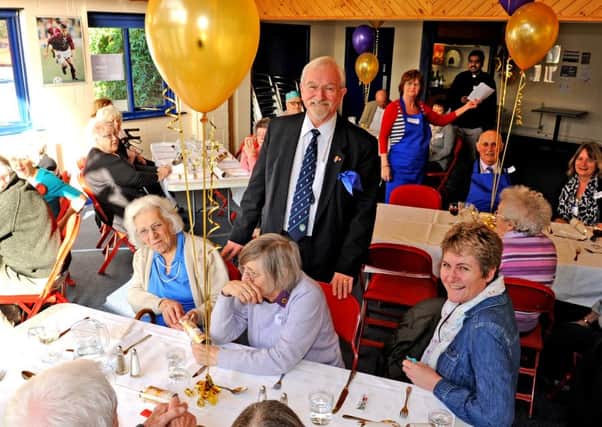 JPCT 210214 Grand opening of the new Friday Luncheon Club in Southwater at Southwater Leisure Centre with County Councillor Mr Brad Watson OBE. Photo by Derek Martin