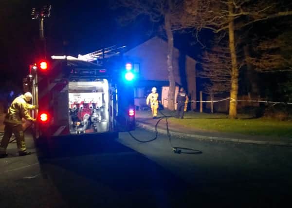 Fire and police attended the scene in Hedgeside, Broadfield